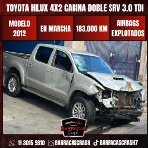 TOYOTA HILUX 4X2 CABINA DOBLE SRV 3.0 TDI